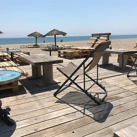 4 Pers Avec Terrasse, Face Mer, Acces Direct Plage, Proche Commerces Et Parc Aqualand - Fr-1-81-600 Le Barcarès